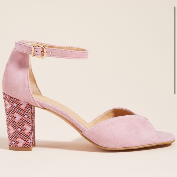 Brand New Anthropologie Christie Printed Heels - Picture 2 of 6